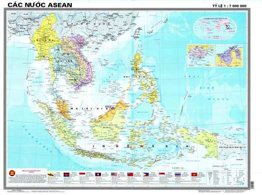 Bản đồ hành chính các nước ASEAN