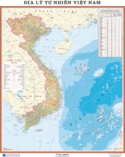 Bản đồ địa lý tự nhiên Việt Nam